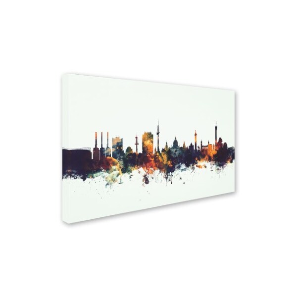 Michael Tompsett 'Hannover Germany Skyline II' Canvas Art,16x24